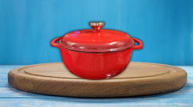 Lodge 4.5 Quart Enameled Cast Iron Dutch Oven